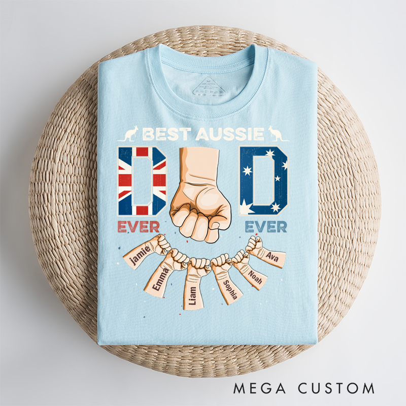 Personalized Best Aussie Dad Ever Ever Classic T-Shirt 