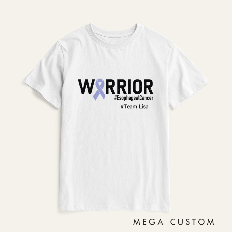 Personalized Esophageal Warrior Team Stomach Cancer T-Shirt