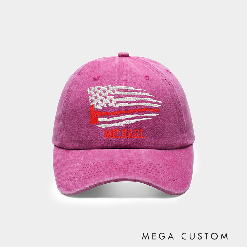 Personalized Fire Department Embroidered Baseball Cap with Custom Firefighter Cap Design Thoughtful Gift for Firefighters