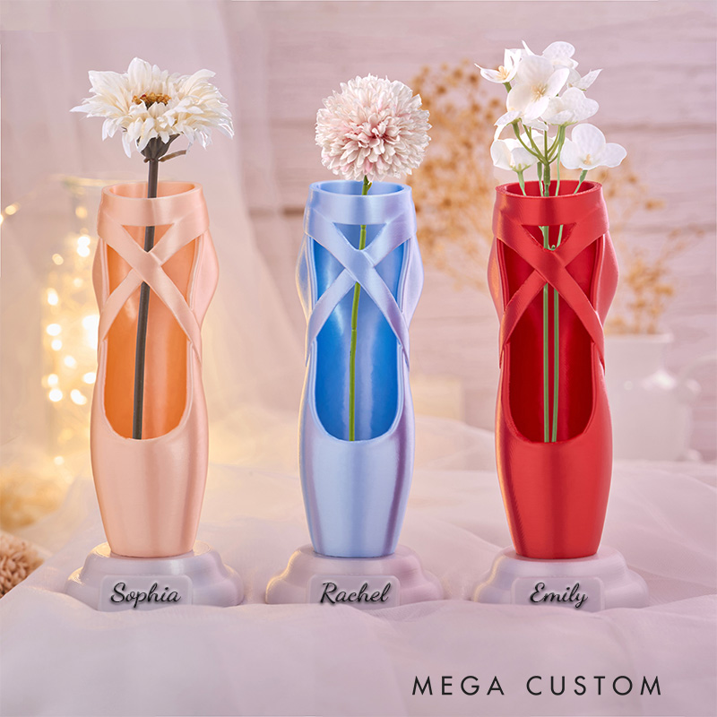 Personalized 3D Printed Ballet Pointe Shoe Recital Gift for Dance Lovers Pen Brush Or Flower Holder Ballet Gift for Her
