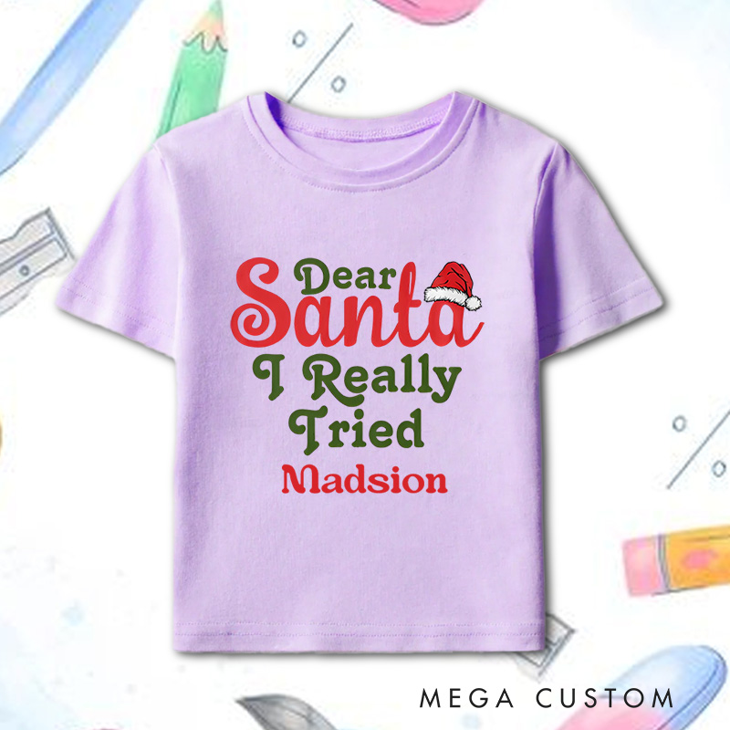 Personalized Dear Santa Funny Christmas Group Kid T-Shirt Gift for Kids