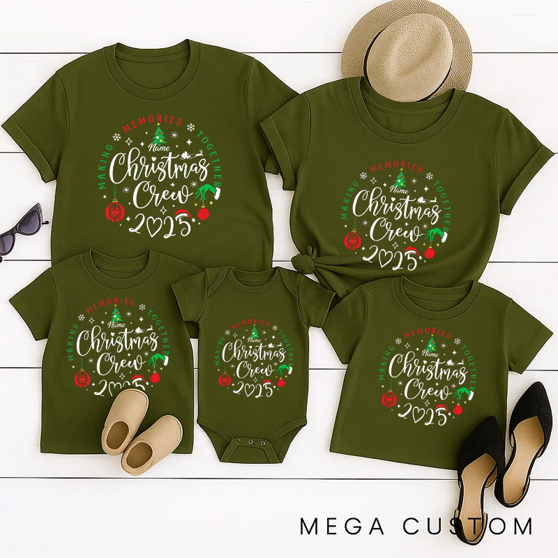 Personalized Classic Christmas Movie Inspired Christmas Crew Family Matching Shirts Group Shirts Movie Holiday Shirt