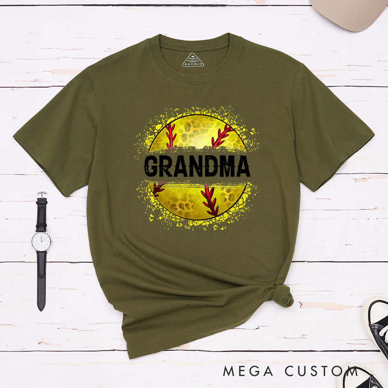 Personalized Softball T-Shirt Customizable Text with Bold and Stylish Softball Graphic Perfect for Proud Fans and Supporters