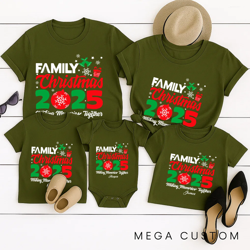 Personalized Family Matching Christmas Making Memories Together Shirts Christmas Family and Group Shirt Christmas Gifts