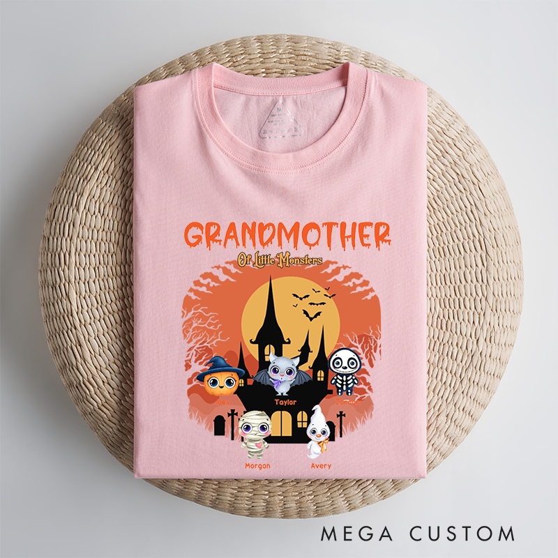 Personalized Grandma of little Monsters Classic T-shirt Halloween Gift Gift for Grandma