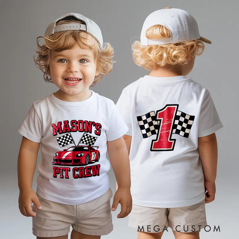 Personalized Race Car Birthday Matching Shirts Two Fast Birthday Kids Shirts 