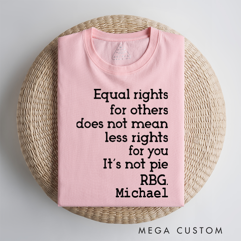 Personalized Classic Car T-Shirt Custom Equal Rights Design T-Shirt Citizen Rights Tee