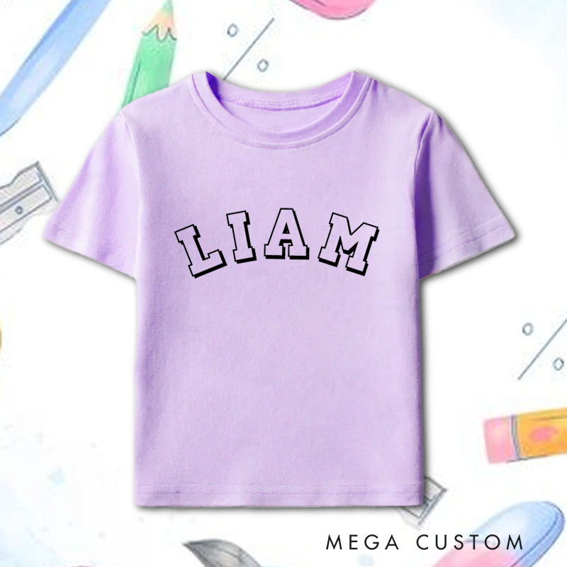 Personalized Kids Name T-Shirt Gift for Toddler 