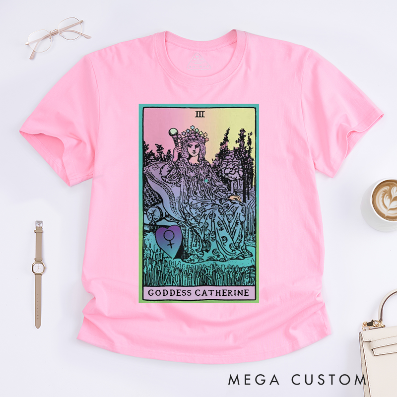 Personalized Tarot Lovers Classic T-Shirts The Empress Tarot Card Classic T-Shirt For Unique Spiritual Tee Birthday Anniversary Present