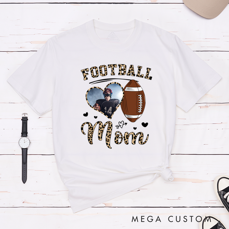 Personalized American Football and Rugby T-Shirts Featuring Custom Name on the Sleeve - It’s a Football Kinda Day
