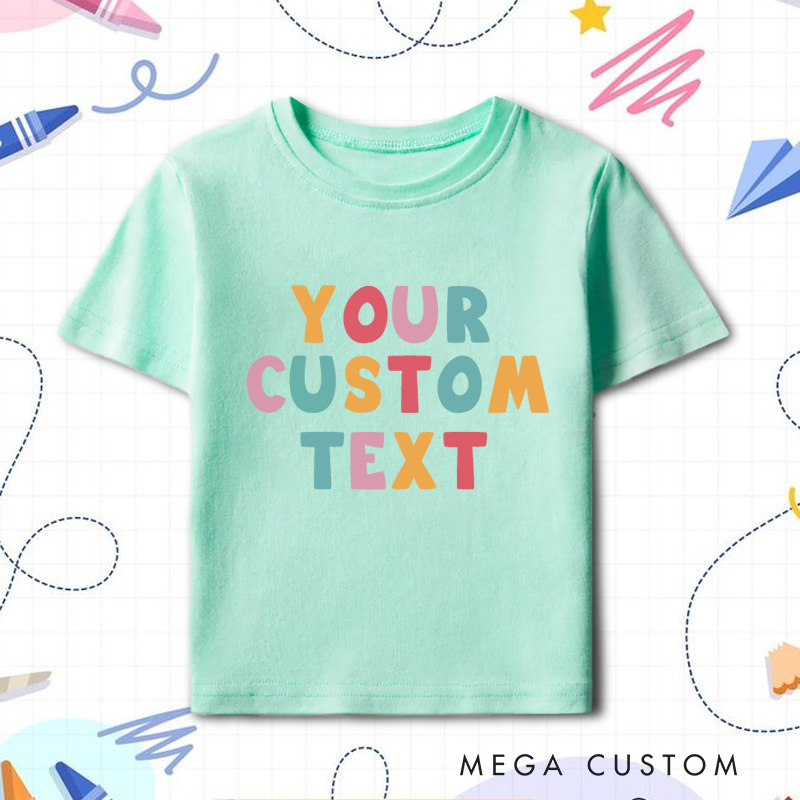 Personalized Retro Text Kids T-Shirt Gift for Toddler