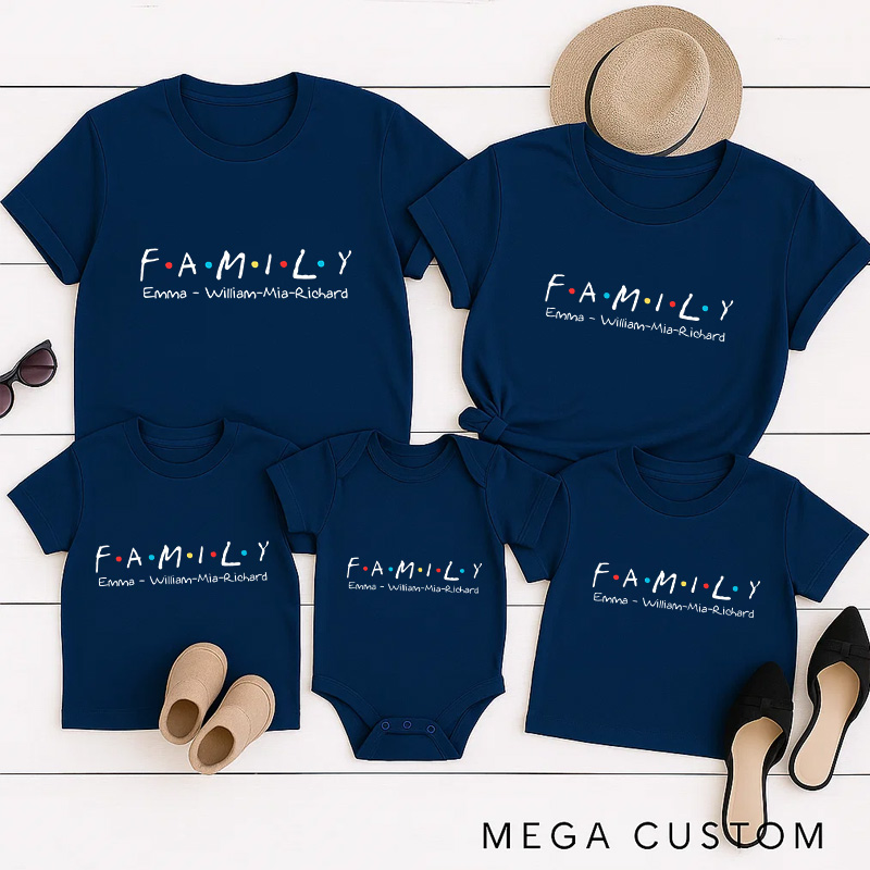 Personalized Classic TV Show Inspired Christmas Family Matching Shirts Group Shirts Movie Holiday Shirt