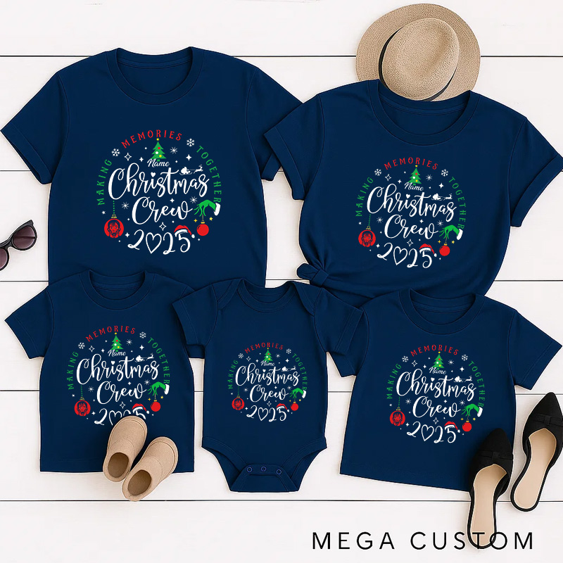 Personalized Classic Christmas Movie Inspired Christmas Crew Family Matching Shirts Group Shirts Movie Holiday Shirt
