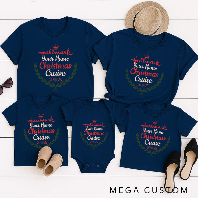 Personalized Classic Christmas Movie Inspired Movie Watching Cruise Christmas Family Matching Shirts Group Shirts Movie Holiday Shirt