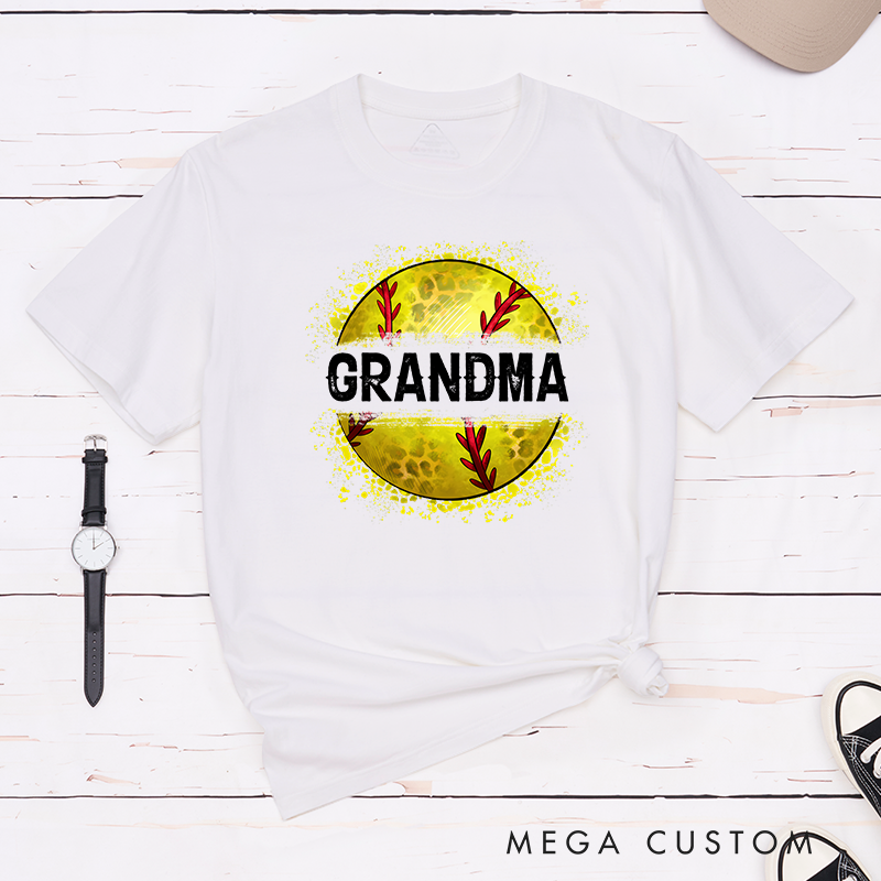 Personalized Softball T-Shirt Customizable Text with Bold and Stylish Softball Graphic Perfect for Proud Fans and Supporters