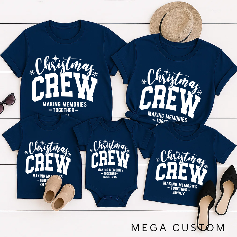 Personalized Family Matching Christmas Crew Shirt Family Matching Christmas Tees and Gift