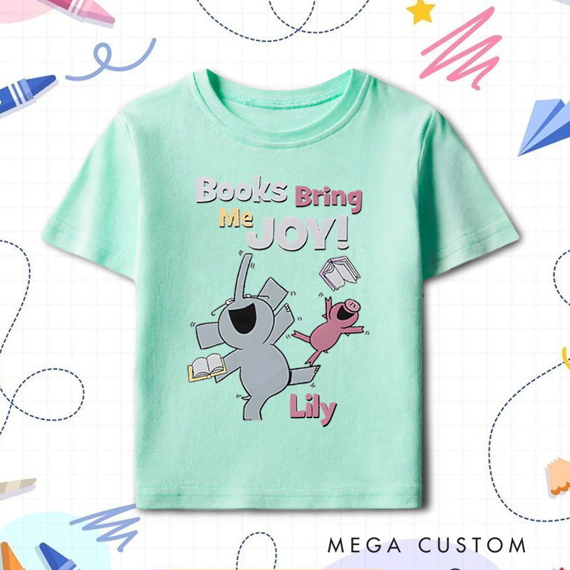 Personalized Book Comic Friend Funny Kids Cartoon Kids T-Shirt