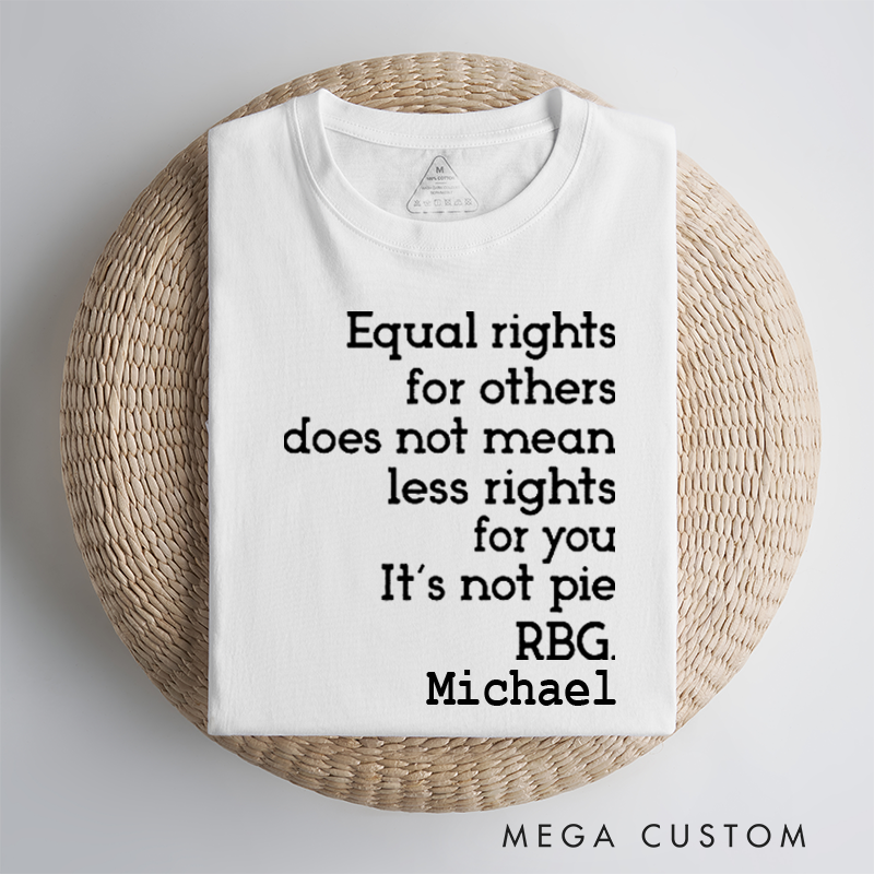 Personalized Classic Car T-Shirt Custom Equal Rights Design T-Shirt Citizen Rights Tee
