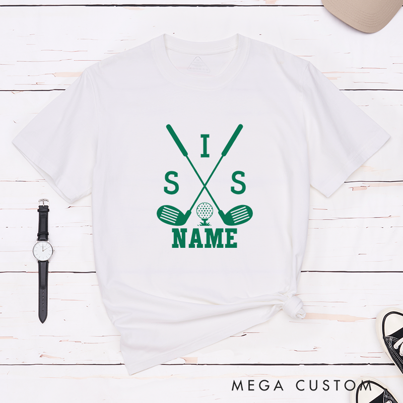 Personalized Golf Shirt with Customizable Name and Relationship Title