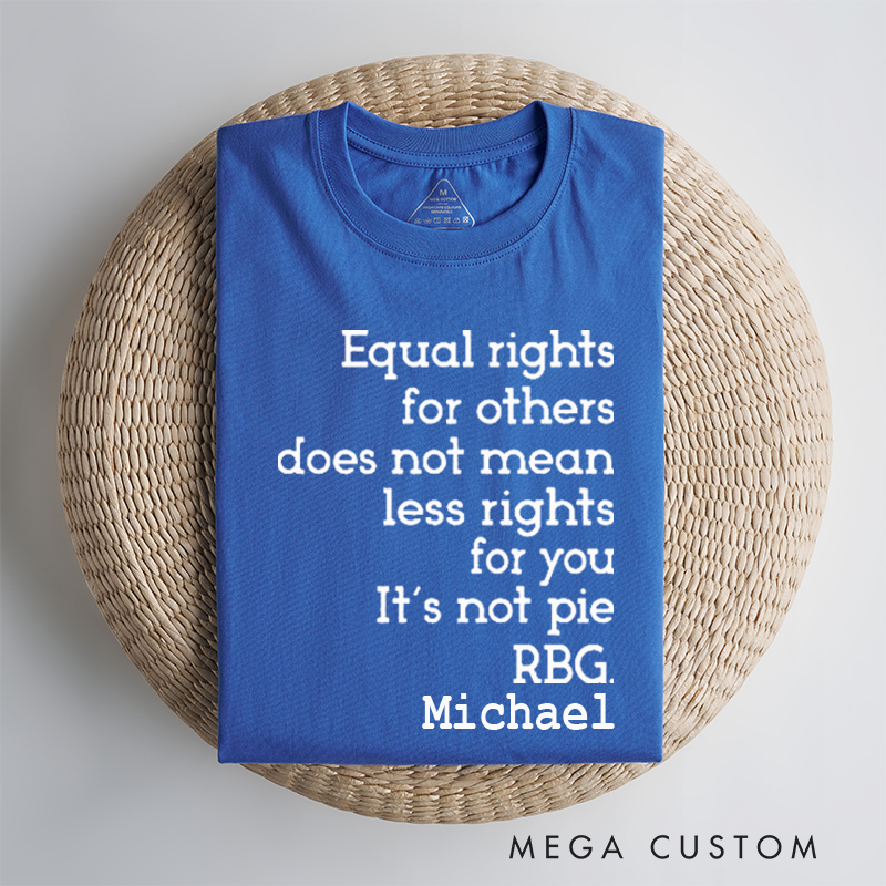 Personalized Classic Car T-Shirt Custom Equal Rights Design T-Shirt Citizen Rights Tee