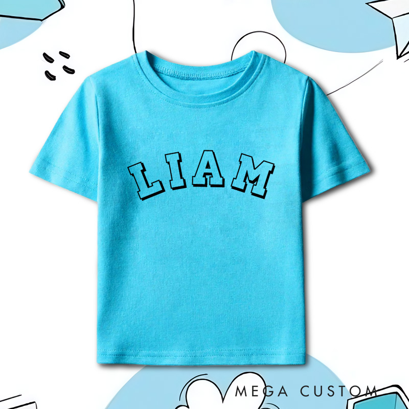 Personalized Kids Name T-Shirt Gift for Toddler 