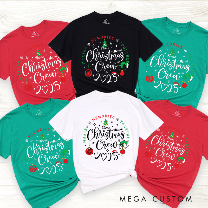 Personalized Classic Christmas Movie Inspired Christmas Crew Family Matching Classic T-Shirts Group Tshirts Movie Holiday Shirt