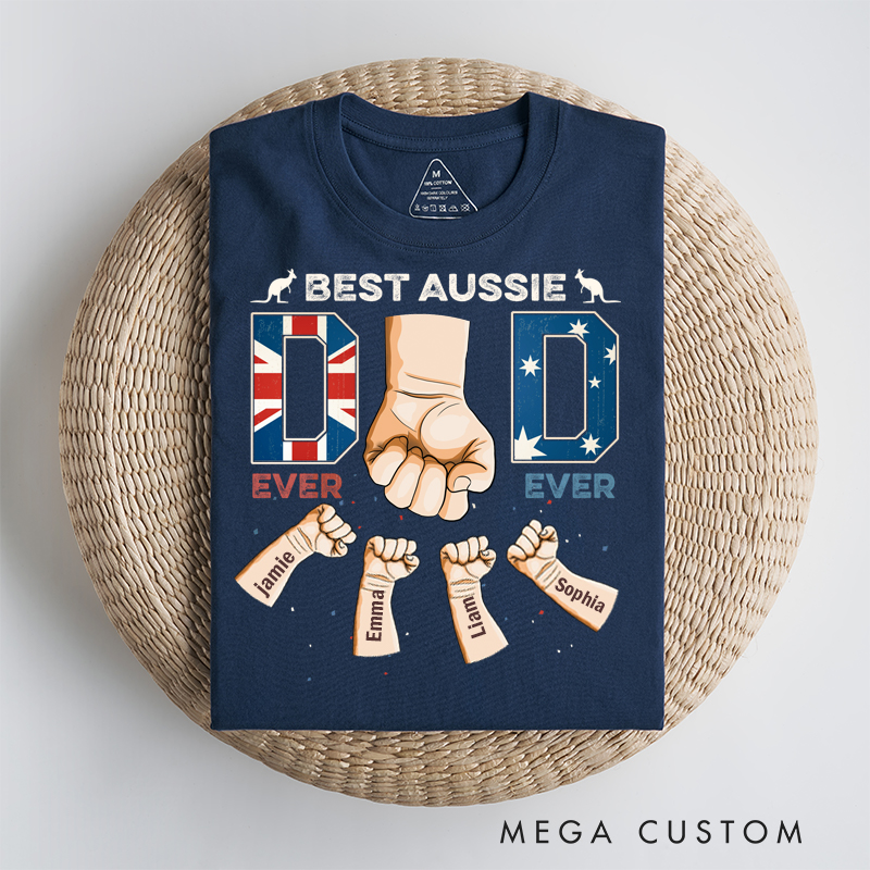 Personalized Best Aussie Dad Ever Ever Classic T-Shirt 