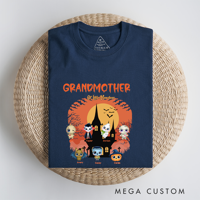 Personalized Grandma of little Monsters Classic T-shirt Halloween Gift Gift for Grandma