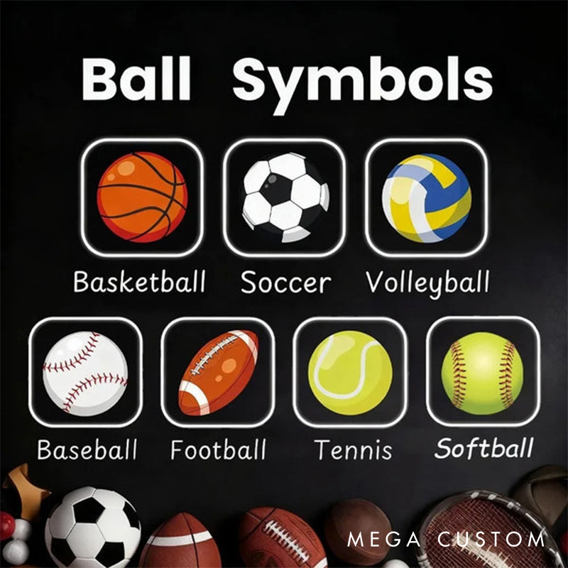 Personalized Football and Baseball Neon Sign with Custom Name for Sports Fans 