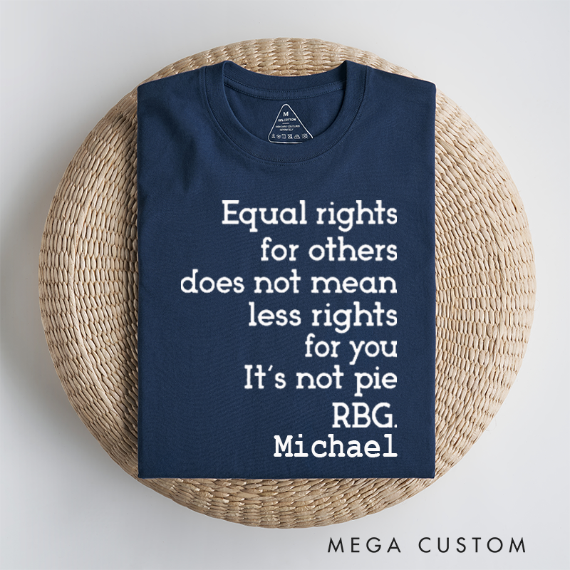 Personalized Classic Car T-Shirt Custom Equal Rights Design T-Shirt Citizen Rights Tee