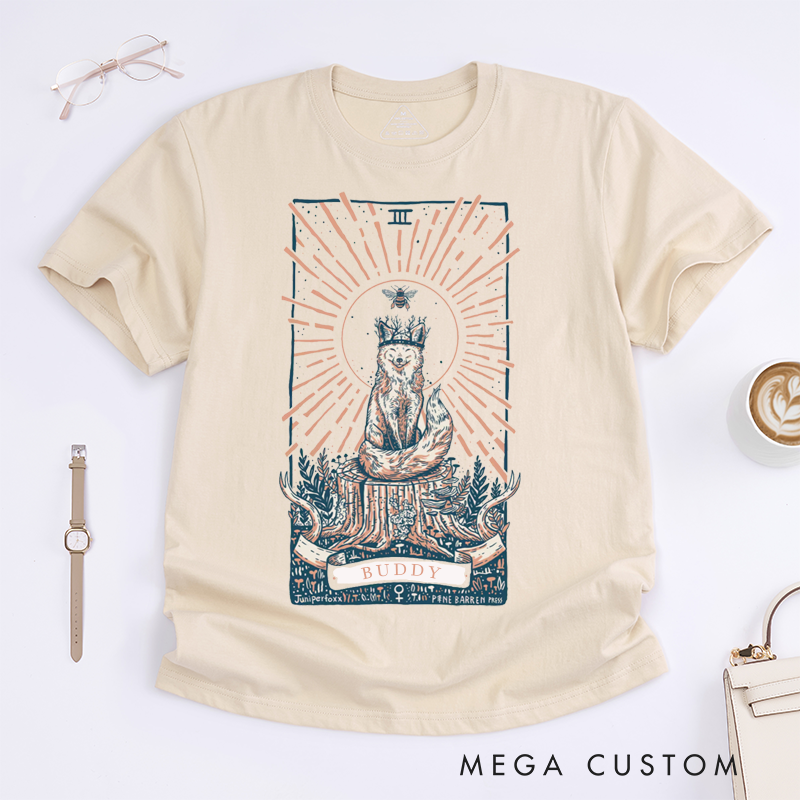 Personalized Tarot Lovers Classic T-Shirts Empress Juniper Tarot Card T-shirts Gift