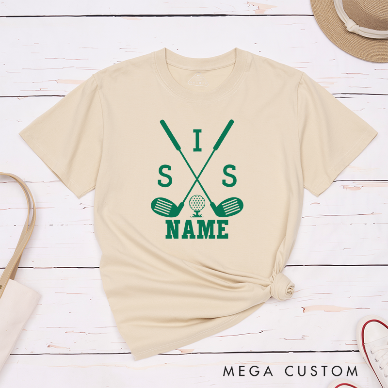 Personalized Golf Shirt with Customizable Name and Relationship Title