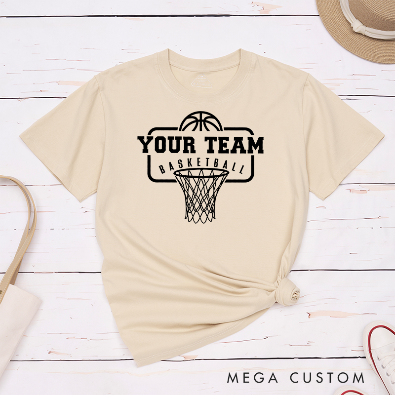 Personalized Basketball Uniform Style T-Shirt with Your Team Name