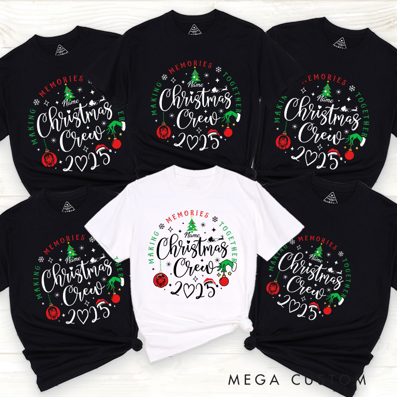 Personalized Classic Christmas Movie Inspired Christmas Crew Family Matching Classic T-Shirts Group Tshirts Movie Holiday Shirt
