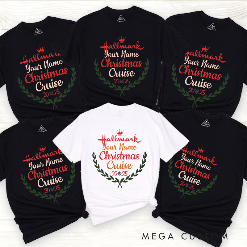 Personalized Classic Christmas Movie Inspired Movie Watching Cruise Christmas Family Matching Classic T-Shirts Group Tshirts Movie Holiday Shirt