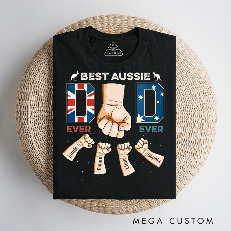 Personalized Best Aussie Dad Ever Ever Classic T-Shirt 