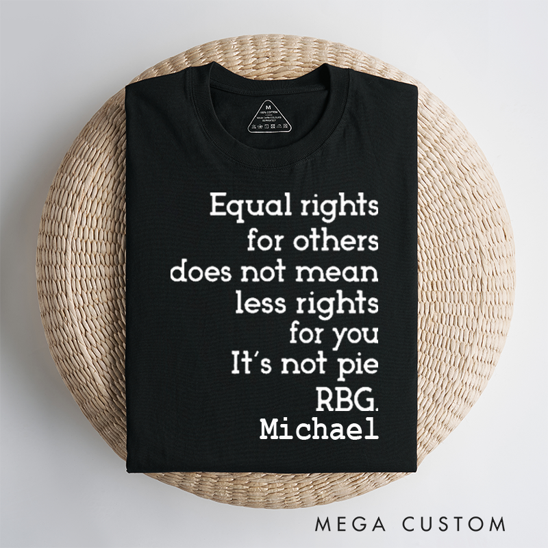 Personalized Classic Car T-Shirt Custom Equal Rights Design T-Shirt Citizen Rights Tee