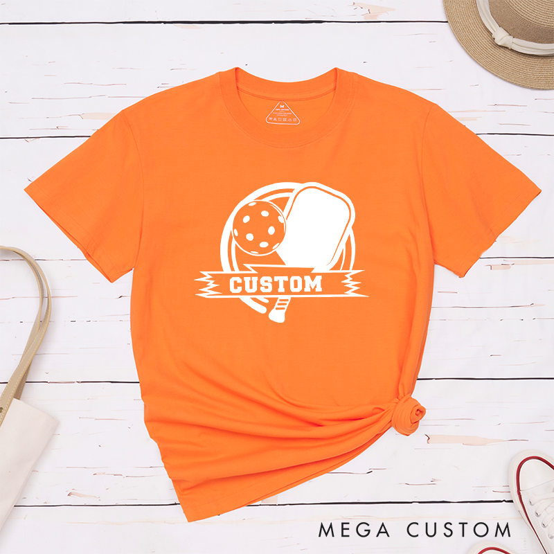 Personalized Pickleball T-Shirt with Customize Your Design Number or Text - Play with Style and Pride