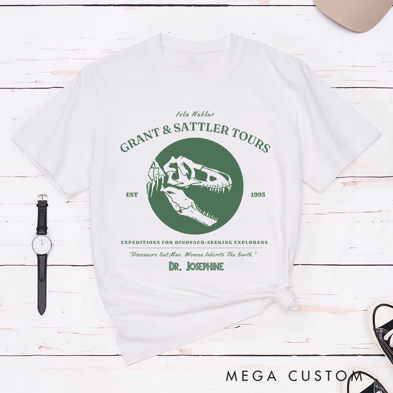 Personalized Explorers Movie Classic T-Shirts Dinosaur Tshirt for Movie Lovers 90s National Park