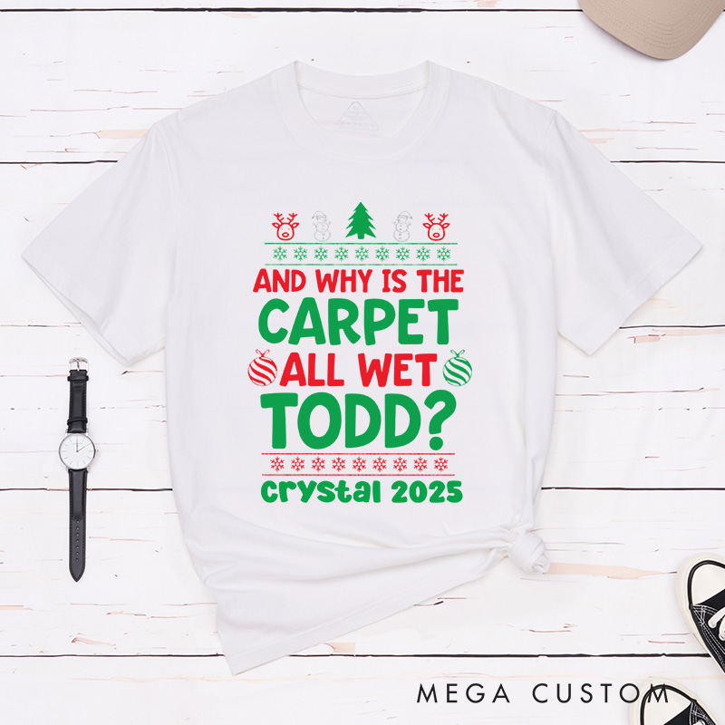 Personalized I Don't Know Funny Matching Classic T-Shirts Christmas Vacation Shirt for Movie Lovers Holiday Christmas Gifts