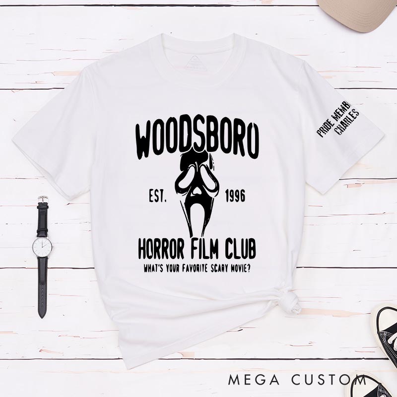 Personalized Horror Film Club Classic T-Shirts Horror Movie Tshirt Vintage Horror Movie Shirt