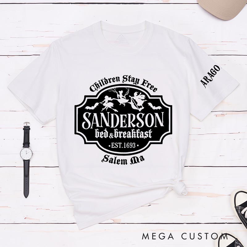 Personalized Vintage Children Stay Free Classic T-Shirts Horror Movie Tshirt Witch Horror Movie Shirt