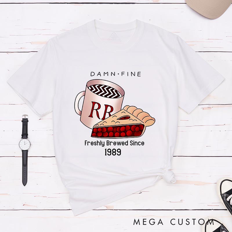Personalized Damn Fine Coffee Movie Classic T-Shirts Horror TV Show Tshirt Horror TV Series Shirt