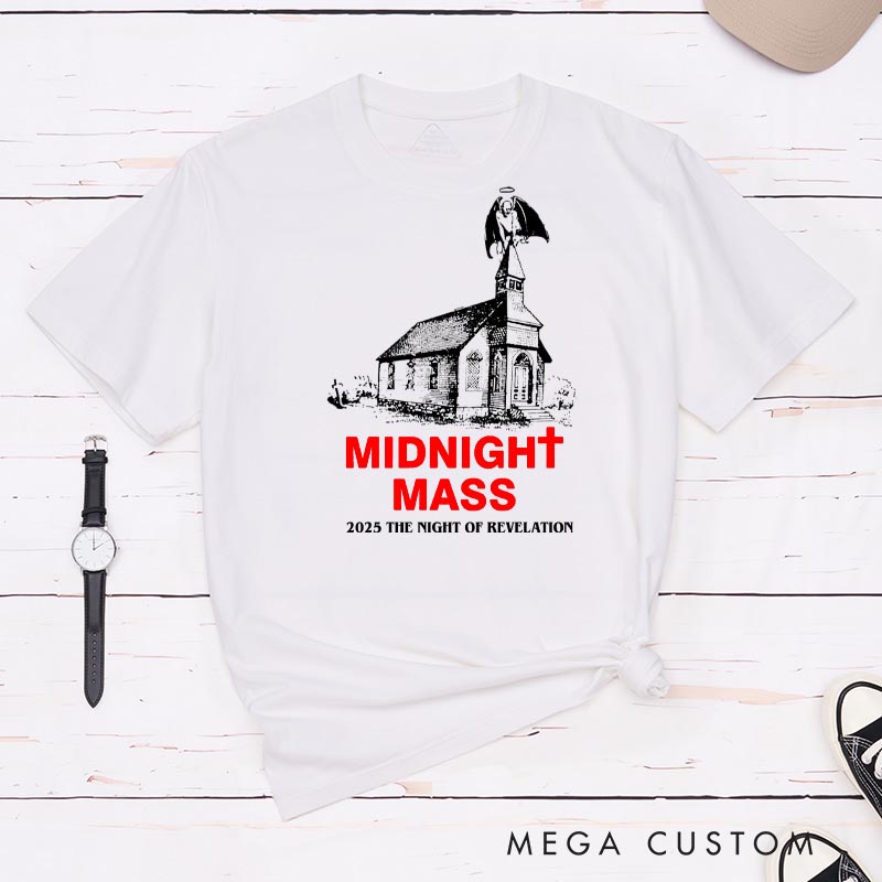 Personalized Midnight Mass Horror Movie Classic T-Shirts Scary Movie Tshirt Retro Movie Shirt
