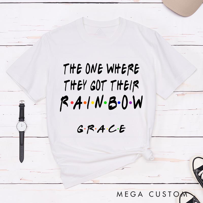 Personalized The One Where They Got Their Rainbow Classic T-Shirts TV Show Movie Tshirt TV Series Fan Shirt