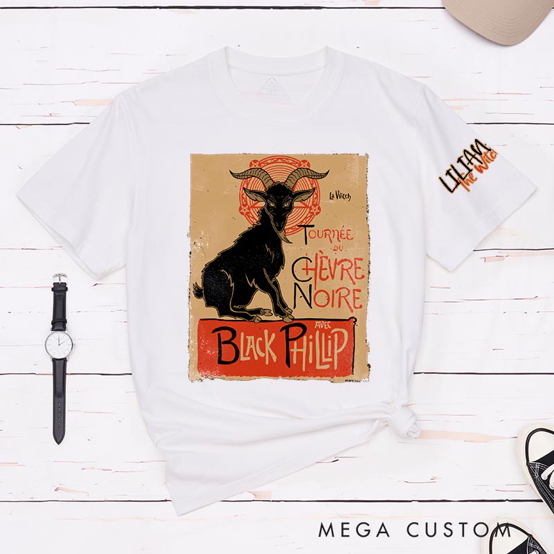 Personalized Black Philip TV Show Classic T-Shirts Horror Witch TV Series Movie Tshirt