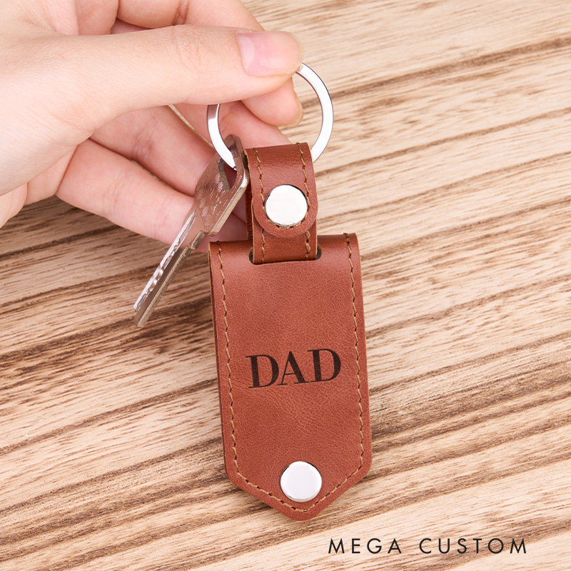 Personalized Leather Photo Keychain for Men Custom Picture Key Ringwith Name Engraved Leather Key Chain Anniversary Gift for Him Groomsmen Gift Birthday Gift for Dad Boyfriend Husband