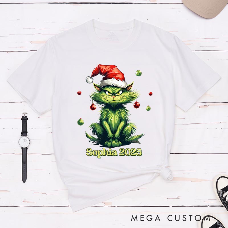 Personalized Wicked Cat Christmas Movie Classic T-Shirts Holiday Tshirt Christmas Gift