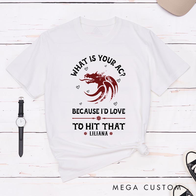 Personalized What is Your AC Couple Game Classic T-Shirts CRPG Video Game Tshirt Fantasy Game Shirt Valentine's Day