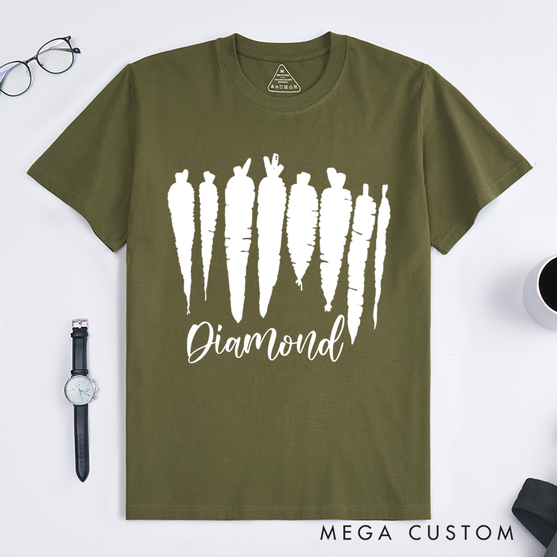 Personalized Carrot Classic T-Shirts Food Shirt Vegetable Shirt Foodie Gift Gardening Gift Farmer Gift Plant Lover Gift